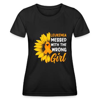 Leukemia Awareness Month Leukemia Survivor - Women's Functional T-Shirt - black - Front - AI Model Female 172 light (172cm)