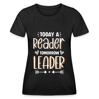 Superviseur d’emploi Employé - T-shirt sport Femme - noir - Devant - AI Model Female 172 light (172cm)