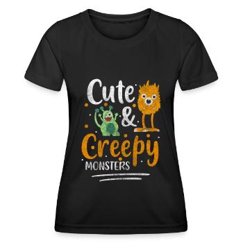 Créature d’horreur Terrifiant Monster Hunter - T-shirt sport Femme - noir - Devant - AI Model Female 172 light (172cm)