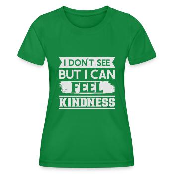 Blindheitsbewusstsein Gesetzlich Blind - Frauen Funktions-T-Shirt - Kelly Green - Vorne - AI Model Female 172 dark (172cm)