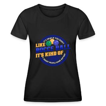 Boccia Spieler Boccia Spiel Boule - Frauen Funktions-T-Shirt - Schwarz - Vorne - AI Model Female 172 light (172cm)