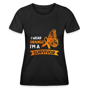 Leukemia Awareness Month Leukemia Survivor - Women's Functional T-Shirt - black - Front - AI Model Female 172 light (172cm)