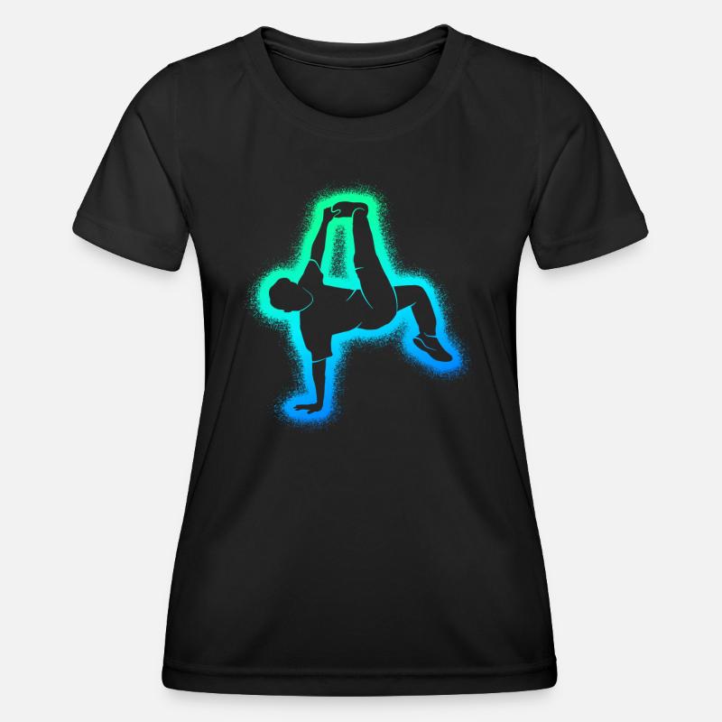 Breakdance Breakdancer Dance Boys Breakdancer - Women's Functional T-Shirt - black