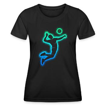 Volleyball Volleyball Players Volleyball Players Boys - Women's Functional T-Shirt - black - Front - AI Model Female 172 light (172cm)