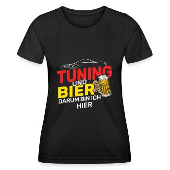 Tuning Tuner - Frauen Funktions-T-Shirt - Schwarz - Vorne - AI Model Female 172 light (172cm)