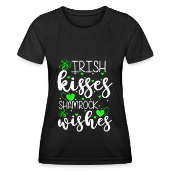 Glück Liebe Lebensfreude - Frauen Funktions-T-Shirt - Schwarz - Vorne - AI Model Female 172 light (172cm)