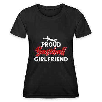 Baseball Spieler Baseball Spielerin Baseball Team - Frauen Funktions-T-Shirt - Schwarz - Vorne - AI Model Female 172 light (172cm)