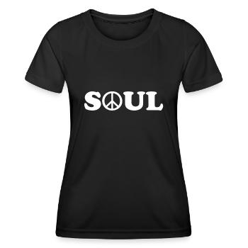 Soul Music Peace - Women's Functional T-Shirt - black - Front - AI Model Female 172 light (172cm)