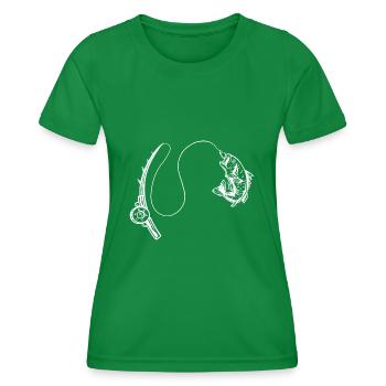 Pêche - T-shirt sport Femme - vert - Devant - AI Model Female 172 dark (172cm)