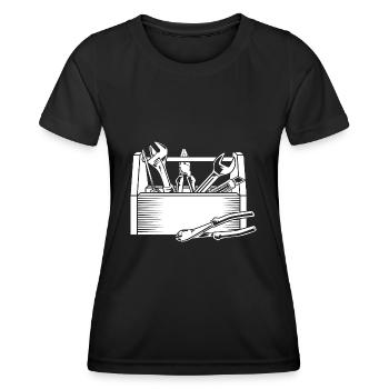 mechanic - Women's Functional T-Shirt - black - Front - AI Model Female 172 light (172cm)
