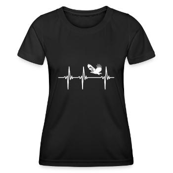 Heartbeat for flying white-tailed eagles - Women's Functional T-Shirt - black - Front - AI Model Female 172 light (172cm)