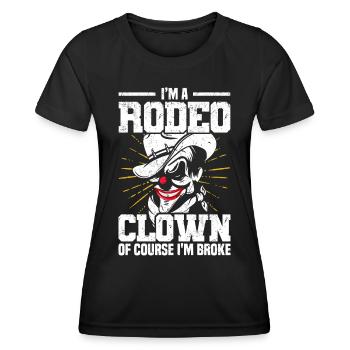 Rodeo - Frauen Funktions-T-Shirt - Schwarz - Vorne - AI Model Female 172 light (172cm)
