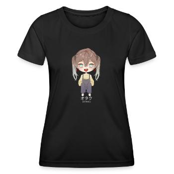 Otaku Anime Girl - T-shirt sport Femme - noir - Devant - AI Model Female 172 light (172cm)