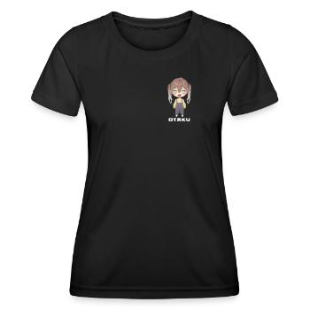 Otaku Anime Fille - T-shirt sport Femme - noir - Devant - AI Model Female 172 light (172cm)
