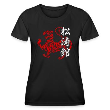 Karate Shotokan Kanji Martial Art Japan - Women's Functional T-Shirt - black - Front - AI Model Female 172 light (172cm)