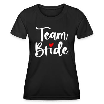 Team Bride I Junggesellinnen JGA Hochzeit - Frauen Funktions-T-Shirt - Schwarz - Vorne - AI Model Female 172 light (172cm)