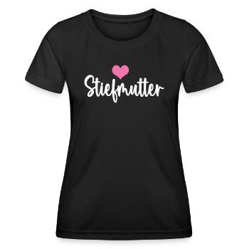 Stiefmama Bonus Mama Mutter Muttertag Stiefmutter - Frauen Funktions-T-Shirt - Schwarz - Vorne - AI Model Female 172 light (172cm)