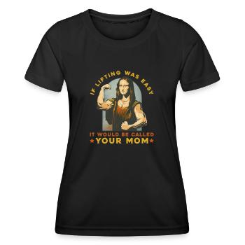 Fitness Training Gym Workout Poids - T-shirt sport Femme - noir - Devant - AI Model Female 172 light (172cm)