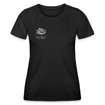 MAL SCHAUEN WAS WIRD - Frauen Funktions-T-Shirt - Schwarz - Vorne - AI Model Female 172 light (172cm)