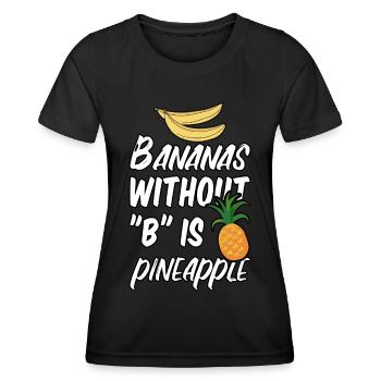Banane - Frauen Funktions-T-Shirt - Schwarz - Vorne - AI Model Female 172 light (172cm)