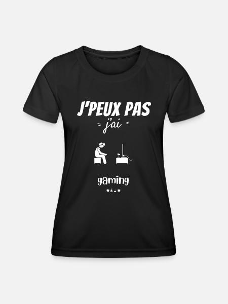Ich kann nicht spielen, ich kann nicht spielen - Frauen Funktions-T-Shirt - Schwarz
