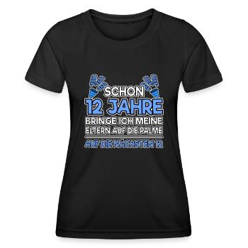 12. Geburtstag Junge Geschenk lustig 12 Jahre 12th - Frauen Funktions-T-Shirt - Schwarz - Vorne - AI Model Female 172 light (172cm)