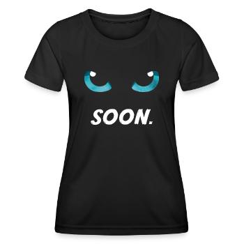 Katzenaugen bald blau - Frauen Funktions-T-Shirt - Schwarz - Vorne - AI Model Female 172 light (172cm)
