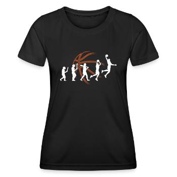 Basketball Player Dunking Basketball Player Sequence - Women's Functional T-Shirt - black - Front - AI Model Female 172 light (172cm)