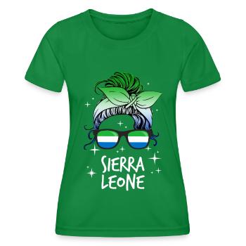 Sierra Leone - Women's Functional T-Shirt - kelly green - Front - AI Model Female 172 dark (172cm)
