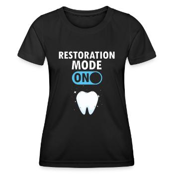 Laboratoire dentaire et technologie dentaire pour cliniques dentaires - T-shirt sport Femme - noir - Devant - AI Model Female 172 light (172cm)