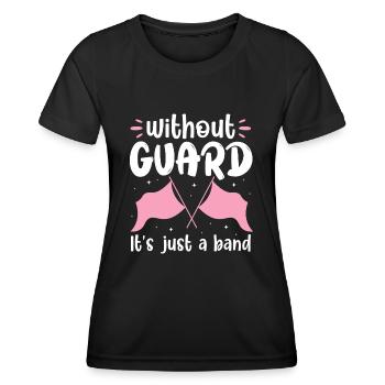 without guard ist just a band Design - Frauen Funktions-T-Shirt - Schwarz - Vorne - AI Model Female 172 light (172cm)