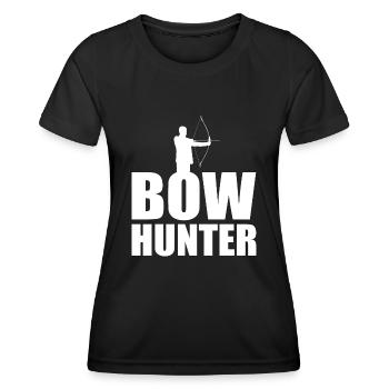 Club de tir à l’arc Chasse aux chasseurs - T-shirt sport Femme - noir - Devant - AI Model Female 172 light (172cm)