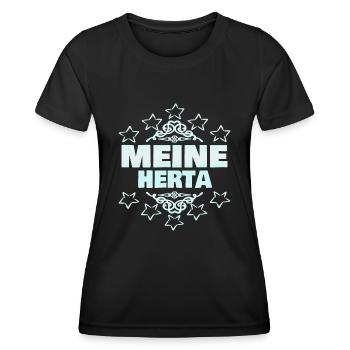 Mutter Herta - Frauen Funktions-T-Shirt - Schwarz - Vorne - AI Model Female 172 light (172cm)