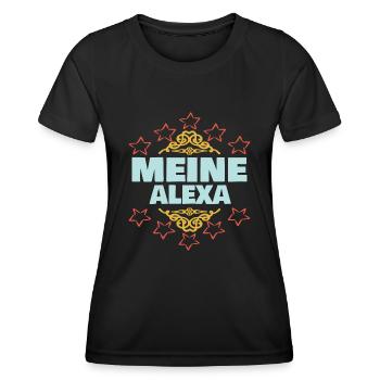 Mädchen Alexa - Frauen Funktions-T-Shirt - Schwarz - Vorne - AI Model Female 172 light (172cm)