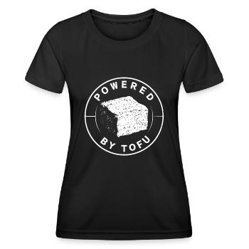 Tofu Lustiges - Frauen Funktions-T-Shirt - Schwarz - Vorne - AI Model Female 172 light (172cm)
