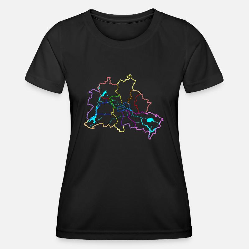 Berlin colors - Women's Functional T-Shirt - black