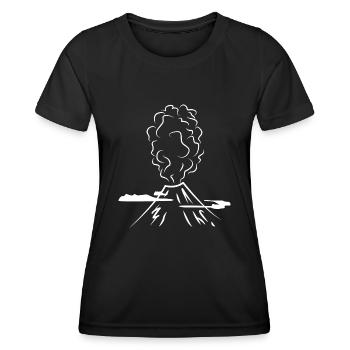 volcano - Women's Functional T-Shirt - black - Front - AI Model Female 172 light (172cm)