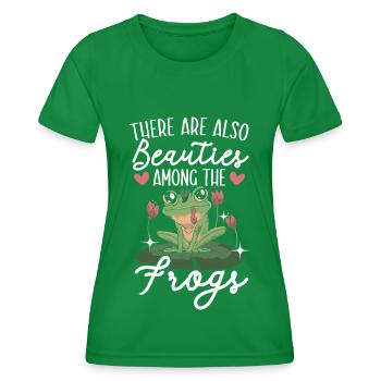There are also beauties among the frogs Froggy - Women's Functional T-Shirt - kelly green - Front - AI Model Female 172 dark (172cm)