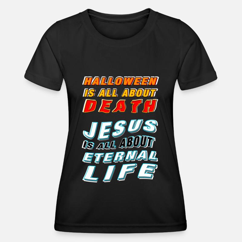 Jesus is about Life - Women's Functional T-Shirt - black