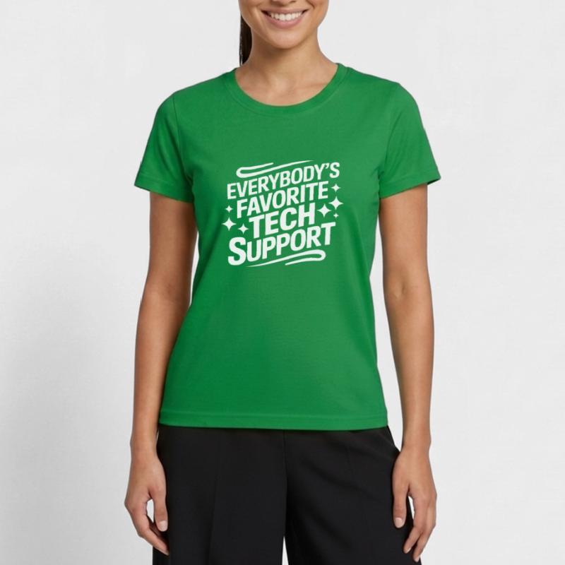 Support technique Informatique T-shirt sport Femme