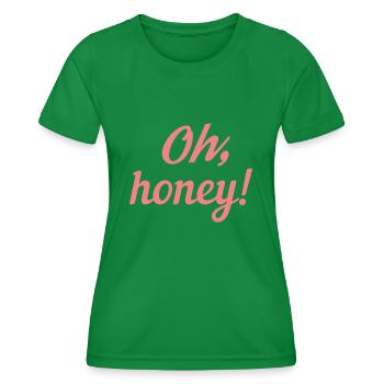 OH Honig - Frauen Funktions-T-Shirt - Kelly Green - Vorne - AI Model Female 172 dark (172cm)