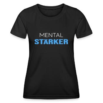 Eisbader-Motivation "mental stärker" Eisbad Kneipp - Frauen Funktions-T-Shirt - Schwarz - Vorne - AI Model Female 172 light (172cm)