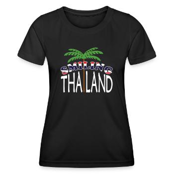 Smiling Thailand - T-shirt sport Femme - noir - Devant - AI Model Female 172 light (172cm)