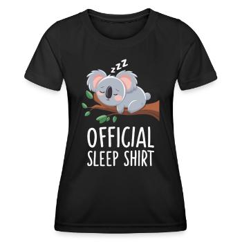 Koala Koala Koala Ours Koala Animal - T-shirt sport Femme - noir - Devant - AI Model Female 172 light (172cm)