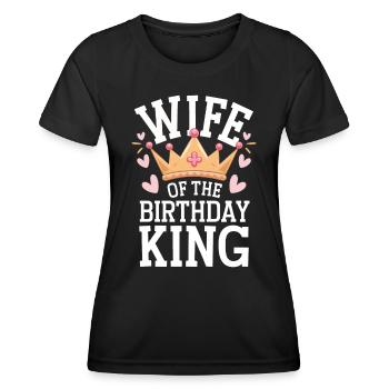 Frau Ehefrau Partnerin Familie Verheiratet - Frauen Funktions-T-Shirt - Schwarz - Vorne - AI Model Female 172 light (172cm)