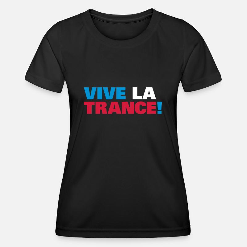 Trance - Vive la Trance ! - Women's Functional T-Shirt - black
