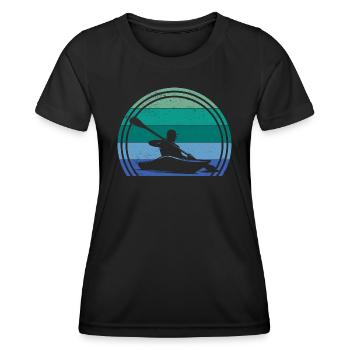 ice canoeists ice canoeists ice canoeing ice canoeing canoeing - Women's Functional T-Shirt - black - Front - AI Model Female 172 light (172cm)