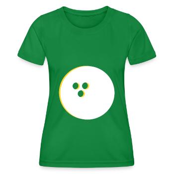 Boule de bowling, Bowling - T-shirt sport Femme - vert - Devant - AI Model Female 172 dark (172cm)