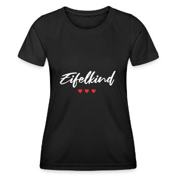 Eifelkind Eifel Eifler Heimat Natur Ahrtal Dorf - Frauen Funktions-T-Shirt - Schwarz - Vorne - AI Model Female 172 light (172cm)
