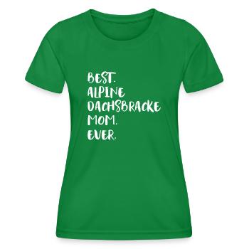 Alpine Dachsbracke Mom - Frauen Funktions-T-Shirt - Kelly Green - Vorne - AI Model Female 172 dark (172cm)